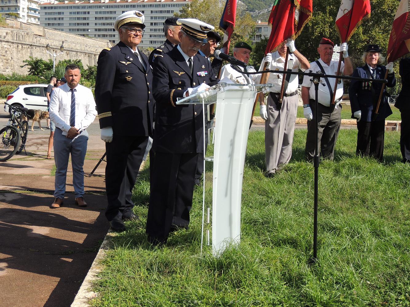 2019 09 11 TOULON 102EME ANNIVERSAIRE DE LA DISPARITION DE GEORGES GUYNEMER (43).JPG -           